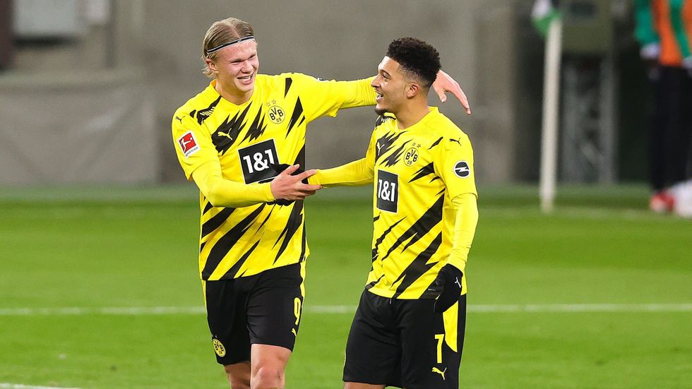 Erling Haaland et Jadon Sancho avec Dortmund 1018438