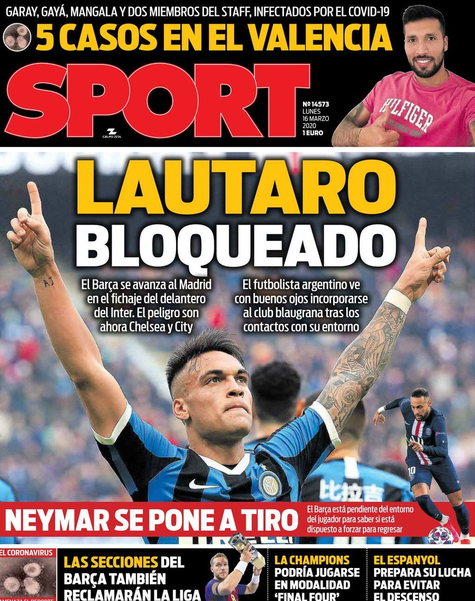 esta portada hoy diario sport 1584308765690