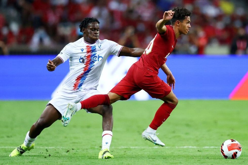 Fabio Carvalho in action for Liverpool vs Palace