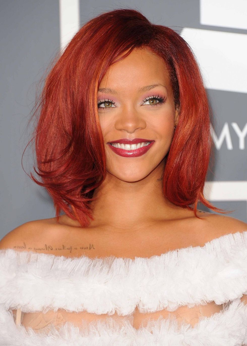 famous redheads rihanna bob red hair scaled