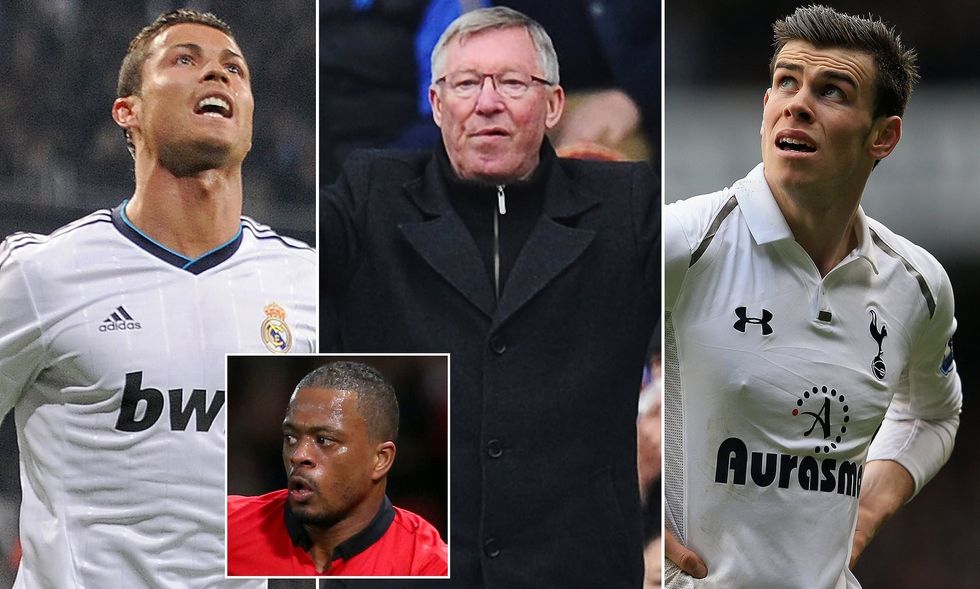 ferguson ronaldo bale evra