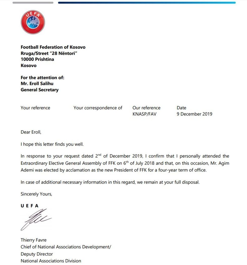 FFK UEFA