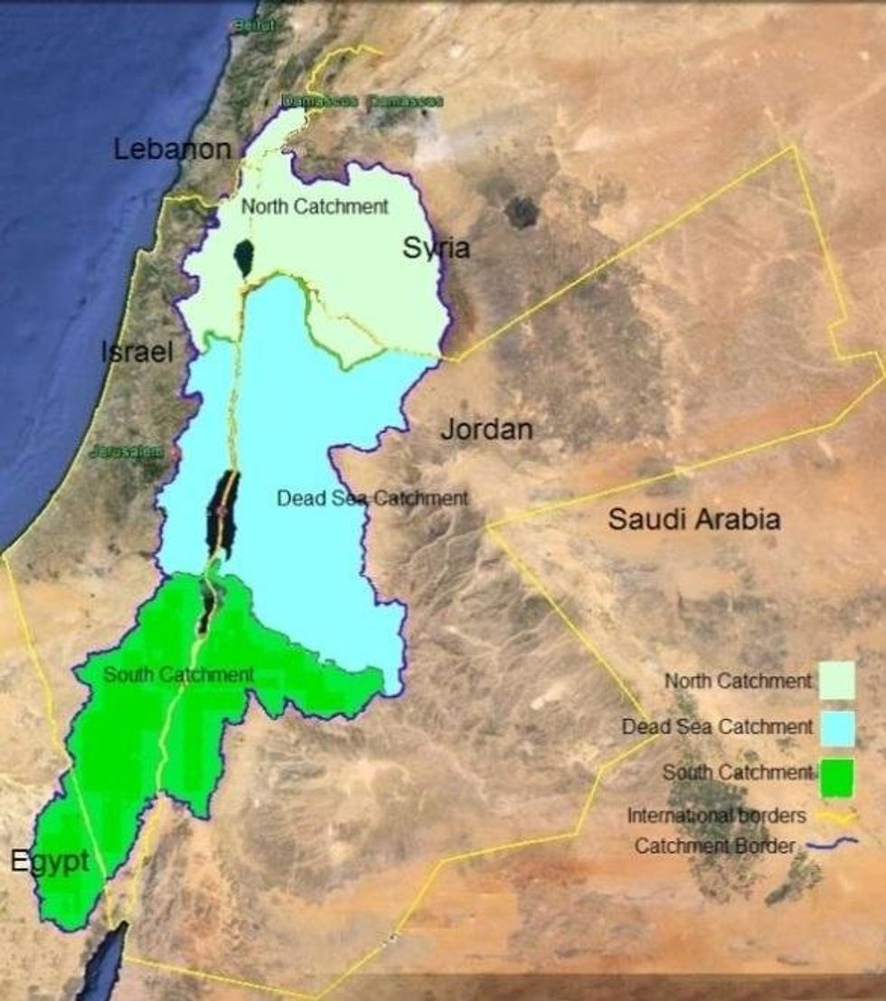 Fig 1 Location map of the Dead Sea Subcat