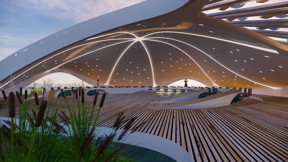 floating building wetheplanet neobiota 3deluxe architecture outdoorconference 1