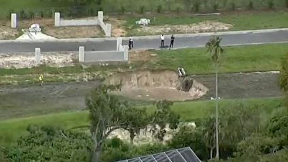 Florida sinkhole one SkyFOX