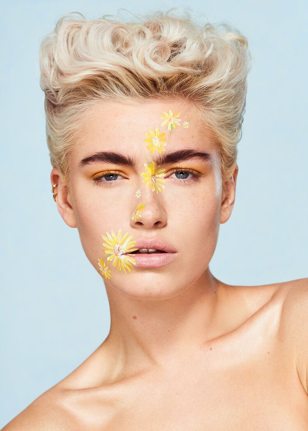 FlowerFacePaintBeautyHairShoot 10