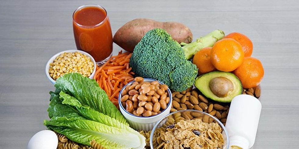 Foods rich in folate B9