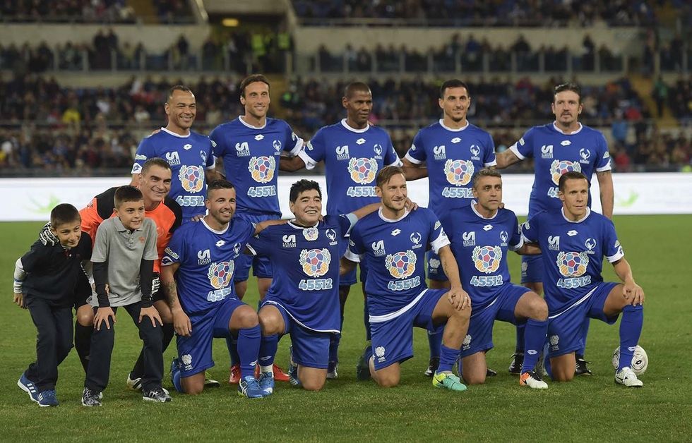 Formacioni startues i skuadrës ku ishte pjesë edhe Maradona.