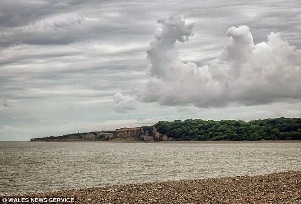 Formësimi në re që ngjanë shumë me krijesën mitike foto 2