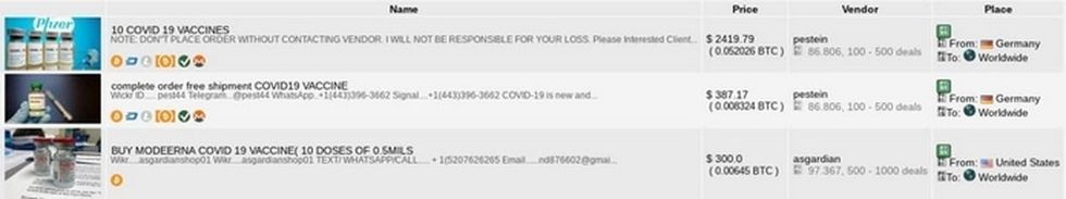 forum com diversos anuncios de vacina contra coronavirus
