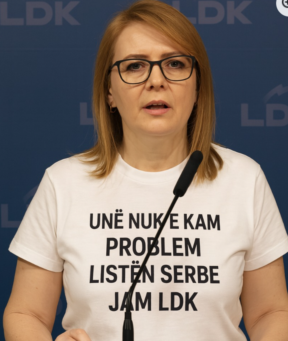 Foto e gjeneruar me Inteligjenc\u00eb Artificiale q\u00eb i atribuohet Hykmete Bajramit nga LDK