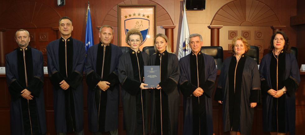 Foto nga pranim dorezimi i detyres se Kryetarit te Gjykates Kushtetuese 2 scaled