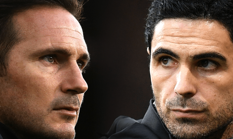 Frank Lampard vs Mikel Arteta