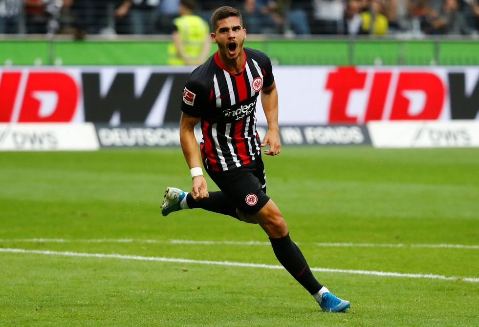 frankfurt striker andre silva in action againsst dortmund bundesliga e1611912526736