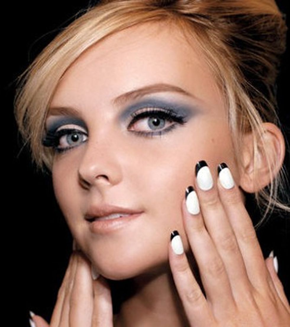 French Manicure Color Block