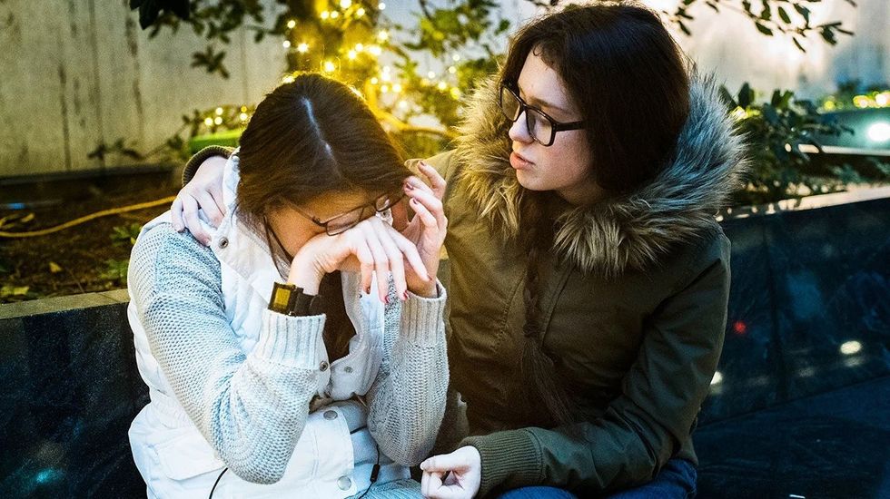 Friend Help Comfort Cry Header 1