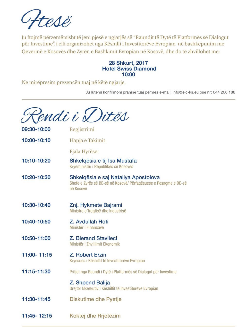 Ftesa dhe Rendi i Dites 1