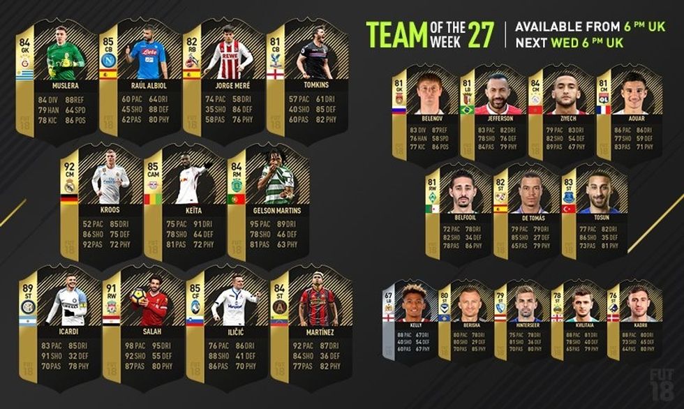 FUT TOTW 27