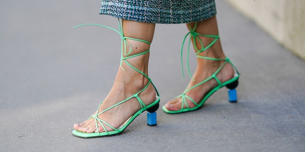 gabriella berdugo wears green lace up shoes with news photo 1608572403
