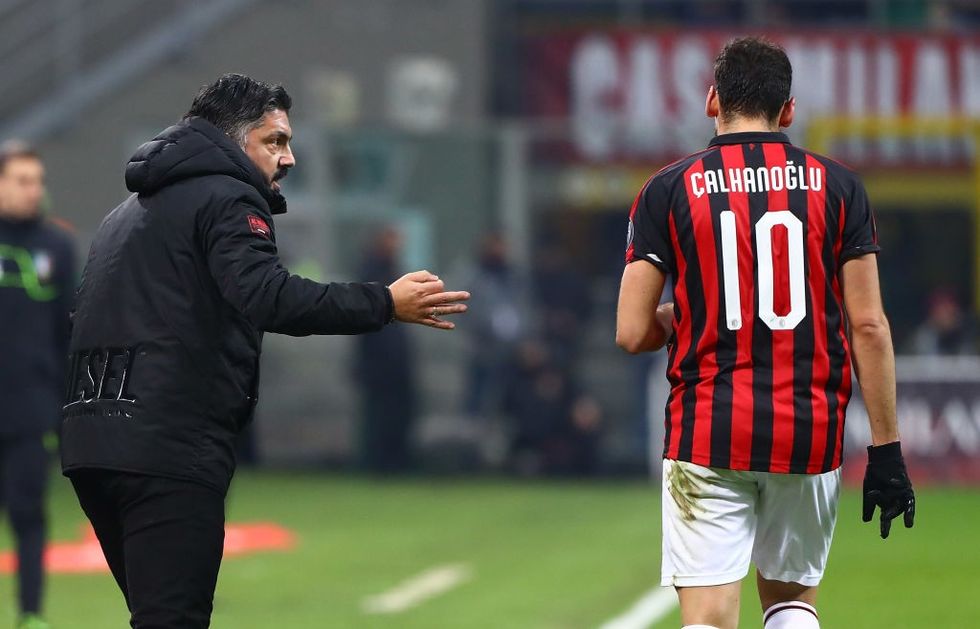 Gattuso Hakan Calhanoglu