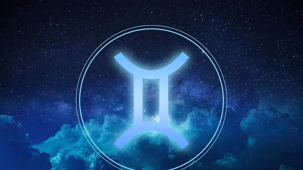 gemini symbol on a colorful background light royalty free image 1727964975