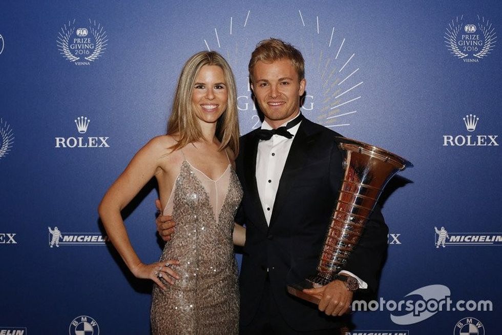 general fia prize giving ceremony 2016 formula 1 world champion nico rosberg and wife vivi