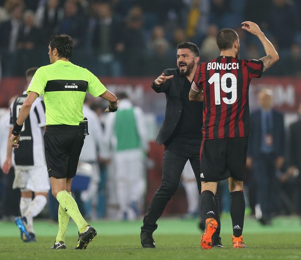Gennaro Gattuso Leonardo Bonucci Milan