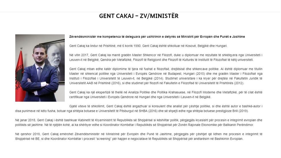Gent Cakaj CV