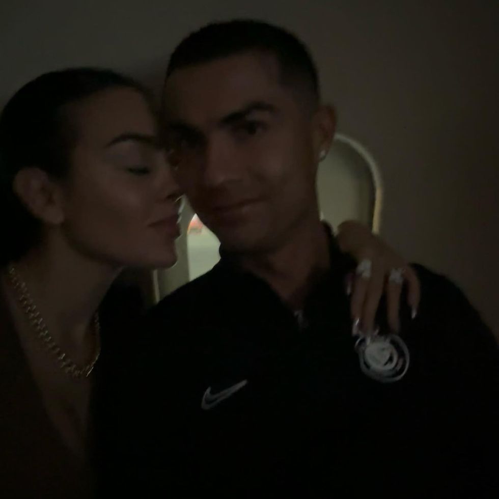 georgina rodriguez poses adoringly cristiano 858991482