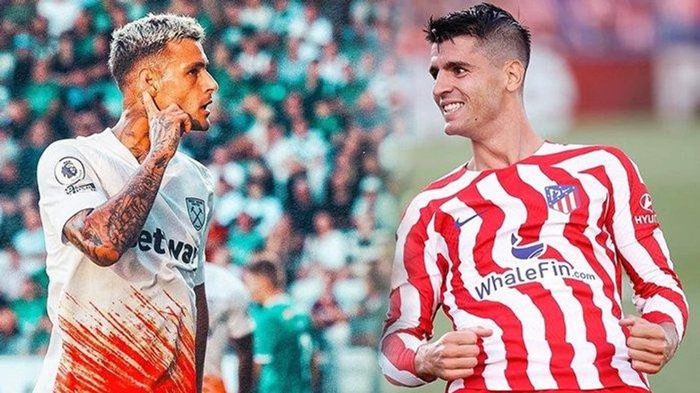 Gianluca Scamacca dan Alvaro Morata 240623