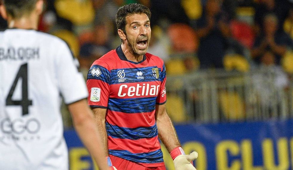 Gianluigi Buffon celebrates Parmas comeback after 20 years and fails