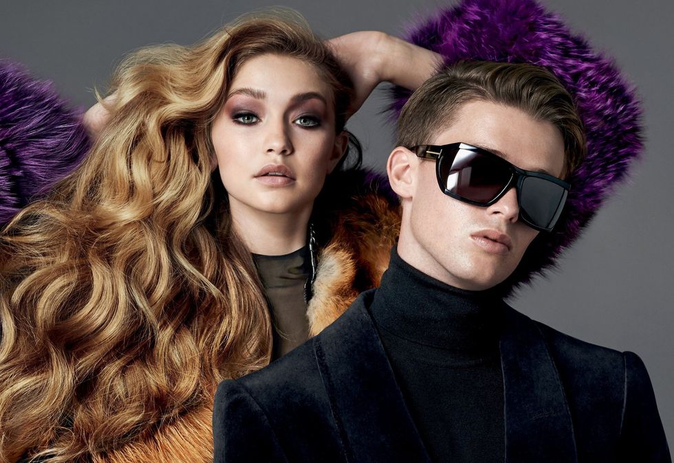 Gigi Hadid and Patrick Schwarzenegger in the TOM FORD AW14 Eyewear Campaign