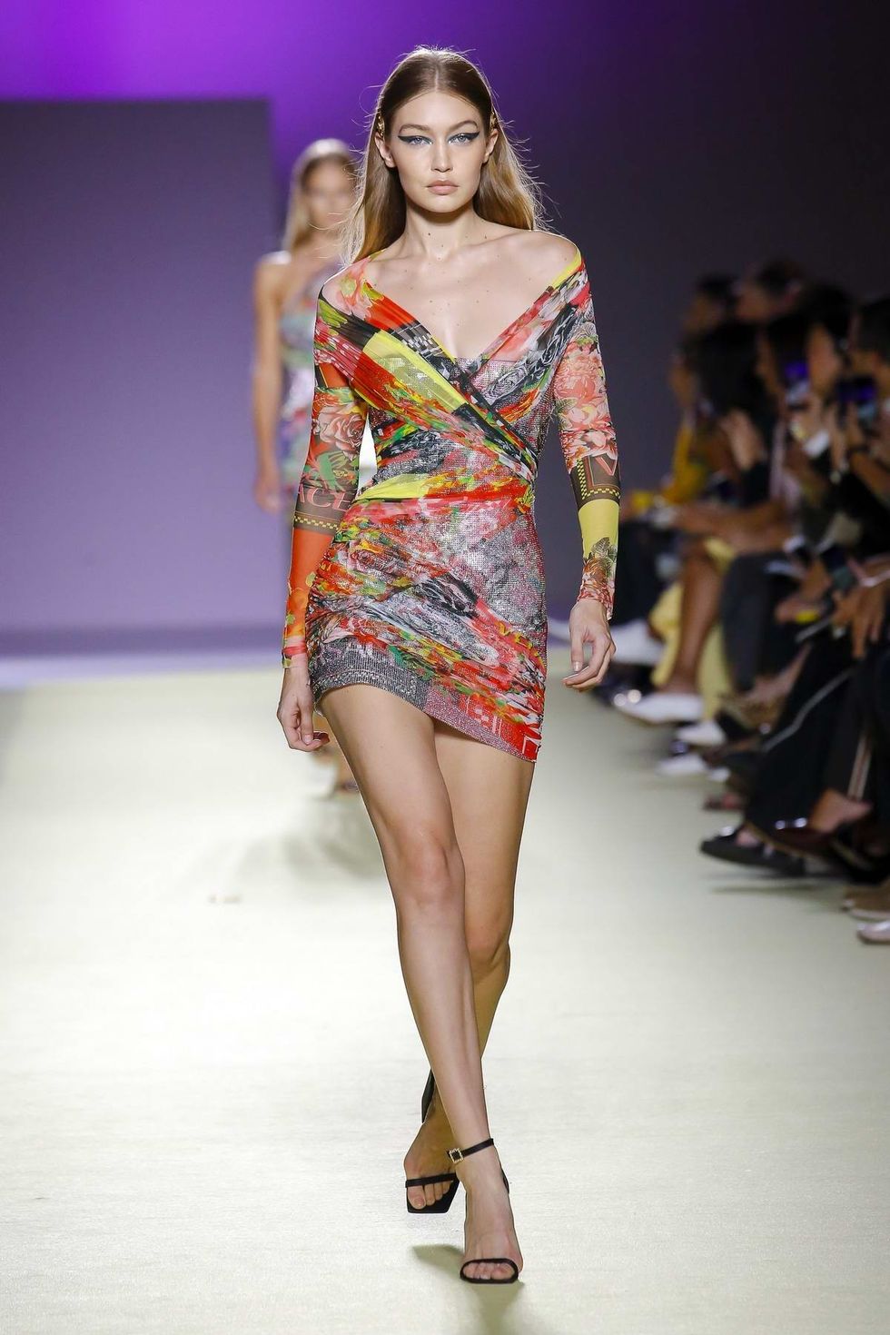 gigi hadid walks the runway at versace fashion show during milan fashion week spring summer 2019 in milan italy 210918 5