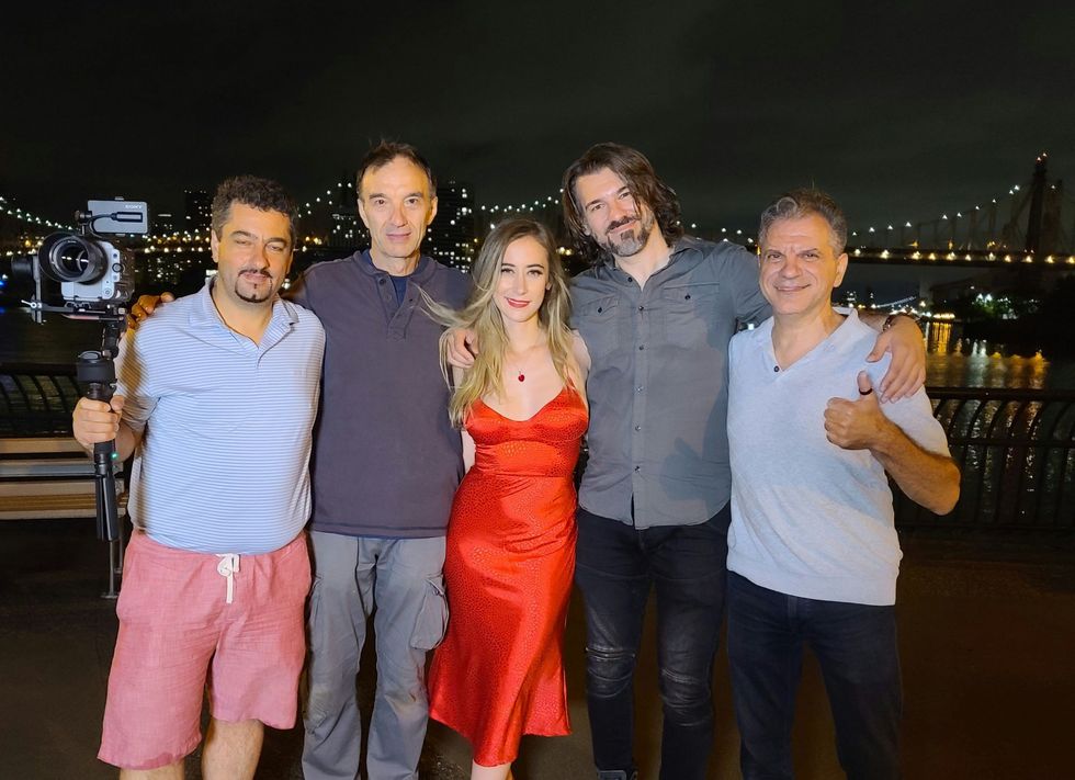 gjate xhirimeve ne Nju Jork