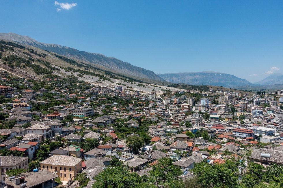 Gjirokastra Albania hillside