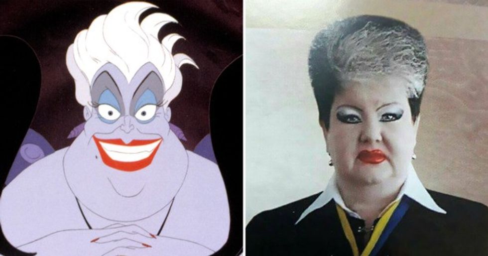 Gjykatësja e rreptë që ngjanë shumë me personazhin nga filmi vizatimor foto 3