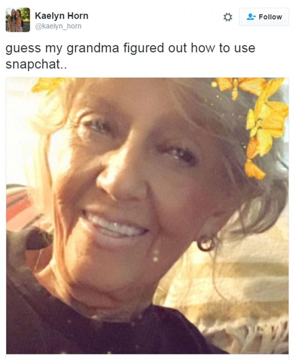 Gjyshet qesharake në Snapchat qe po turperojne niperit e tyre foto 4