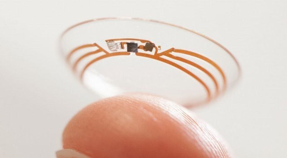 google smart contact lens glucose sensor 1