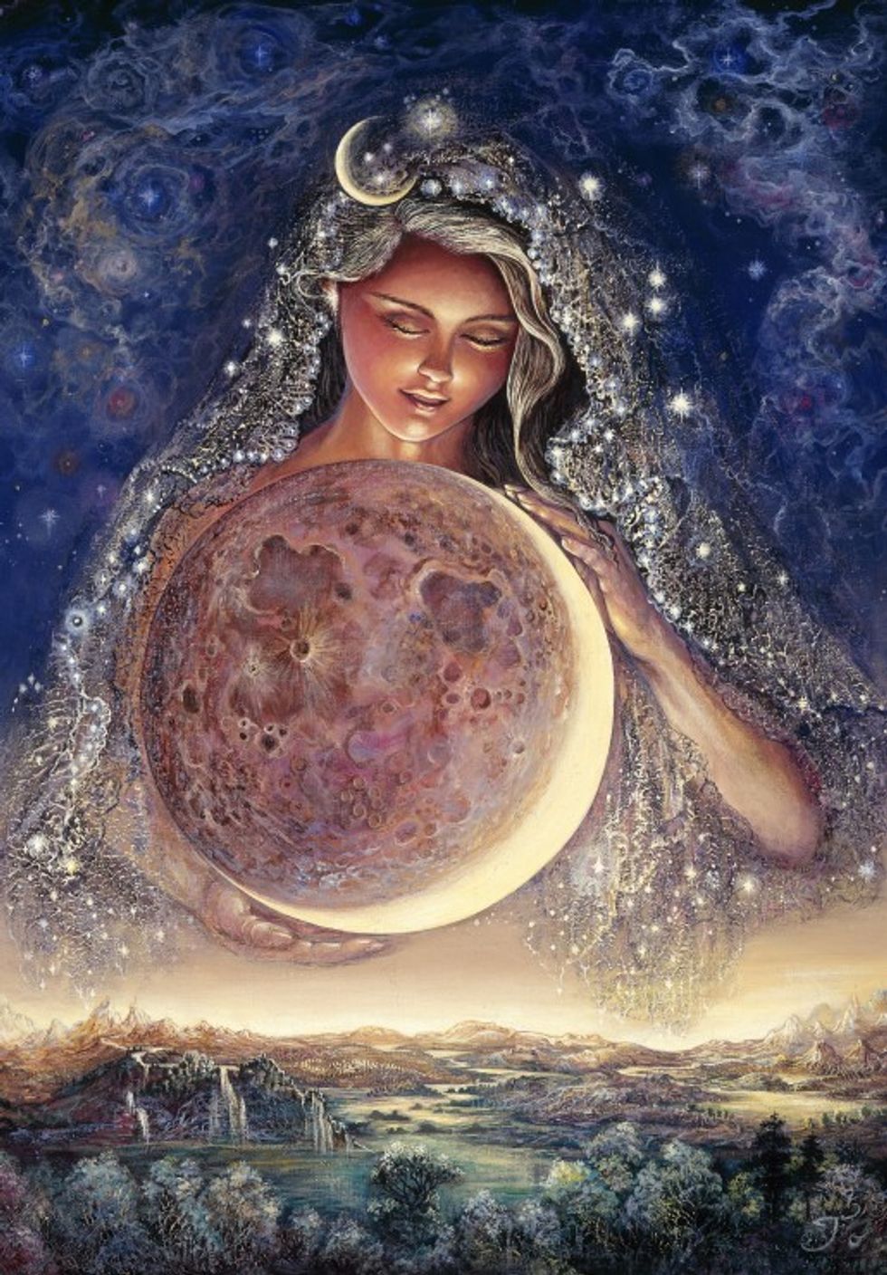 grafika kids josephine wall moon goddess jigsaw puzzle 100 pieces.59381 1.fs
