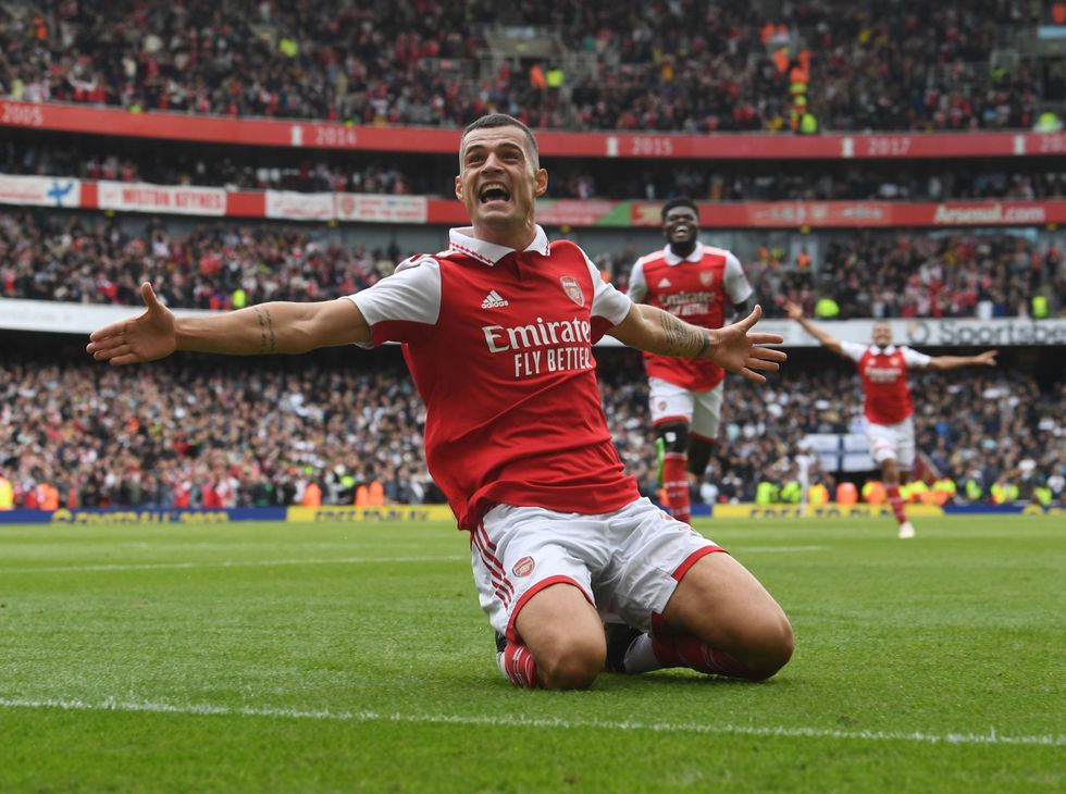 Granit Xhaka performed brilliantly and scored Arsenal's third goal against Tottenham