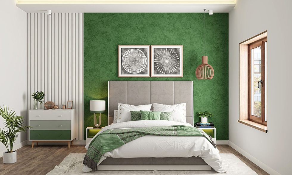 green bedroom colors