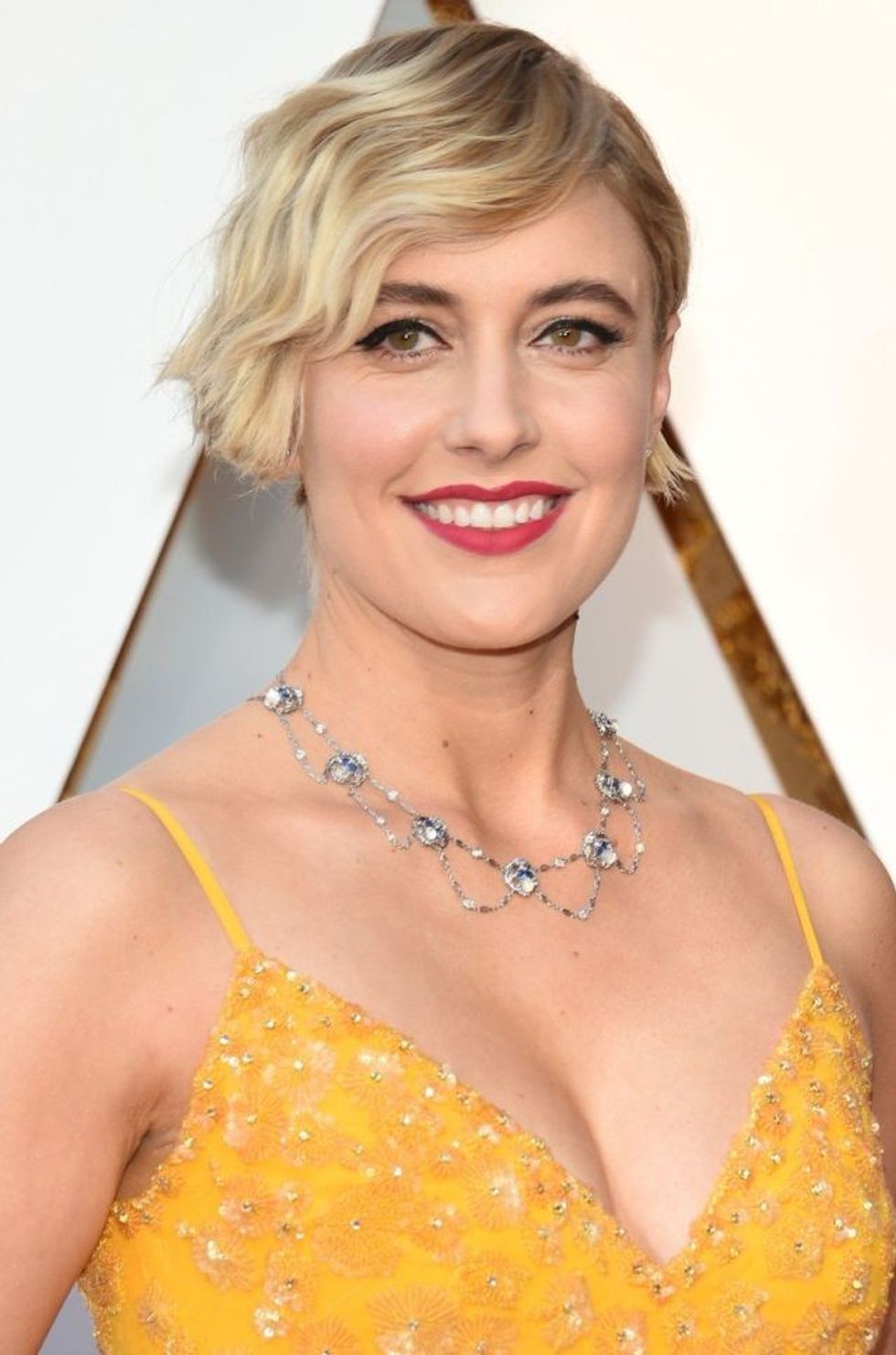 greta gerwig in rodarte 2018 oscars