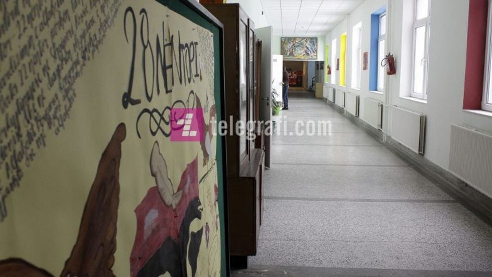 Greva e mesimdhensve shkolla Faik Konica foto Ridvan Slivova 10