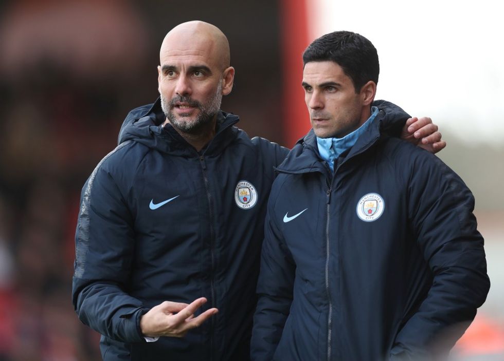 guardiola arteta