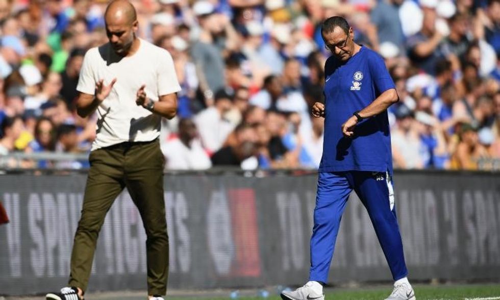 guardiola.sarri .chelsea.orologio.2018.19.