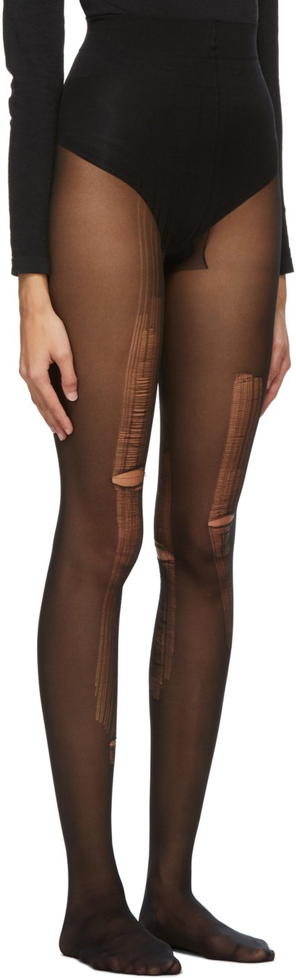 gucci collant a effet use noir 2