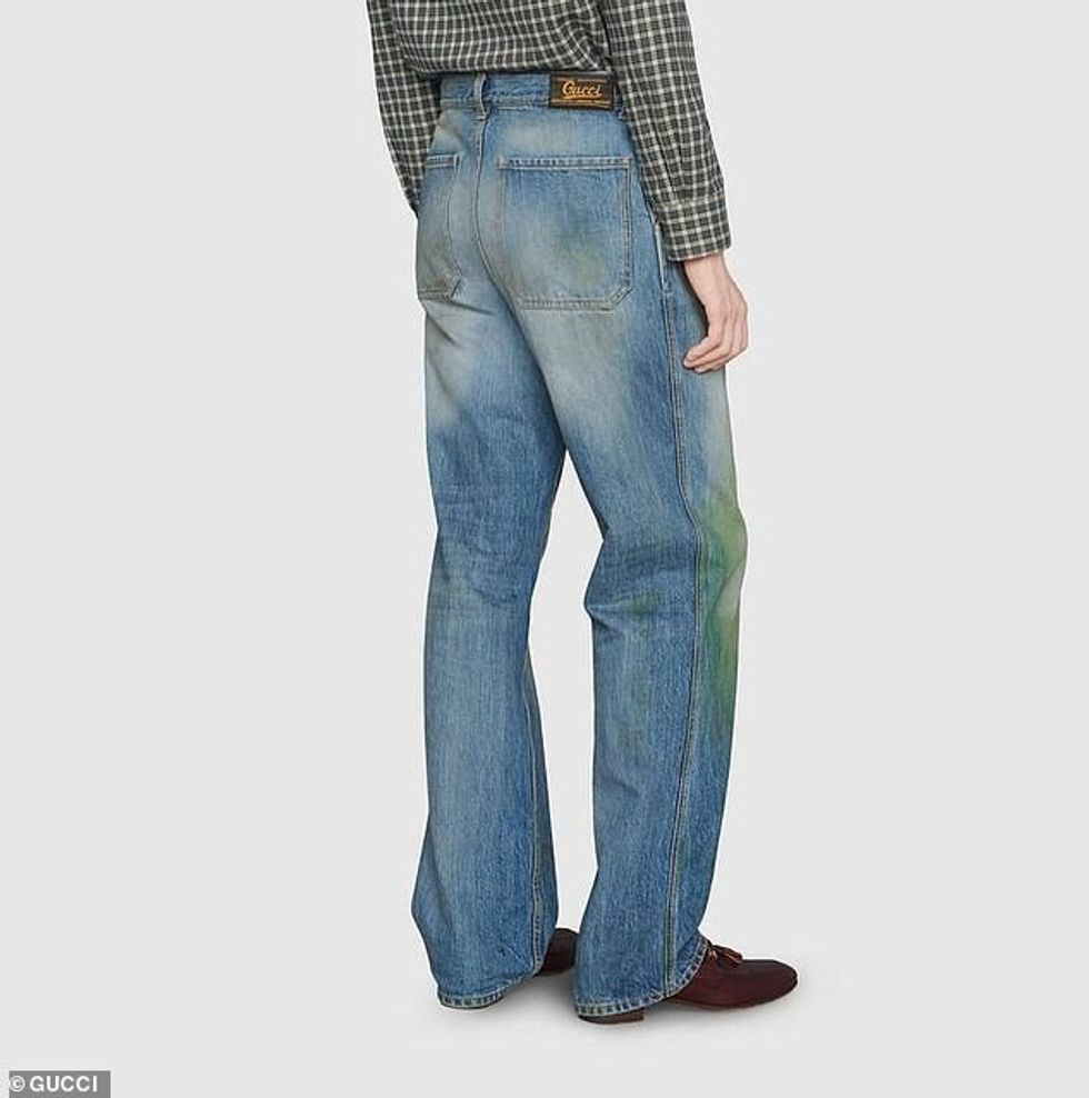 gucci unveils 800 jeans with fake grass stains on the knees2