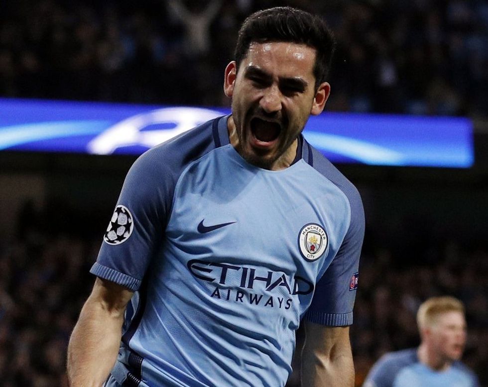 Gundogan fundosi Barcelonën me dy golat e tij sonte! Foto: Getty Images