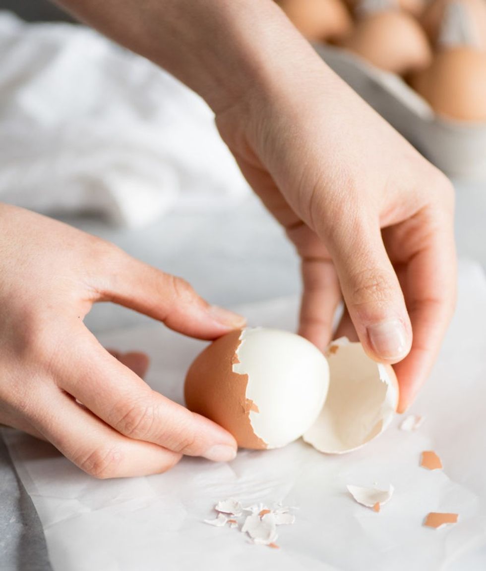 hard boiled eggs easy peeling