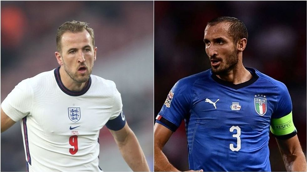 harry kane vs chiorgio cheillini